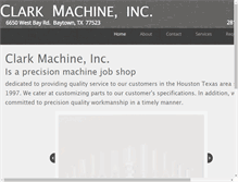 Tablet Screenshot of clark-machine.com